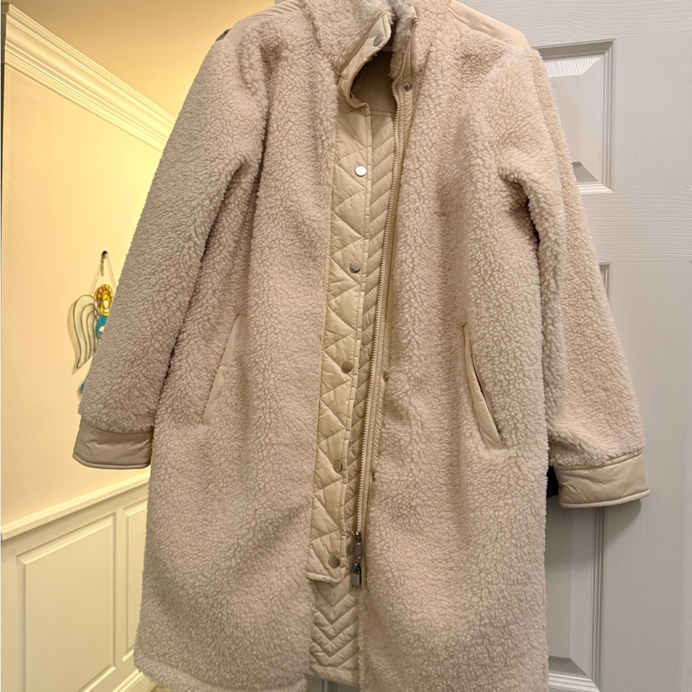 Athleta Cream Teddy Jacket